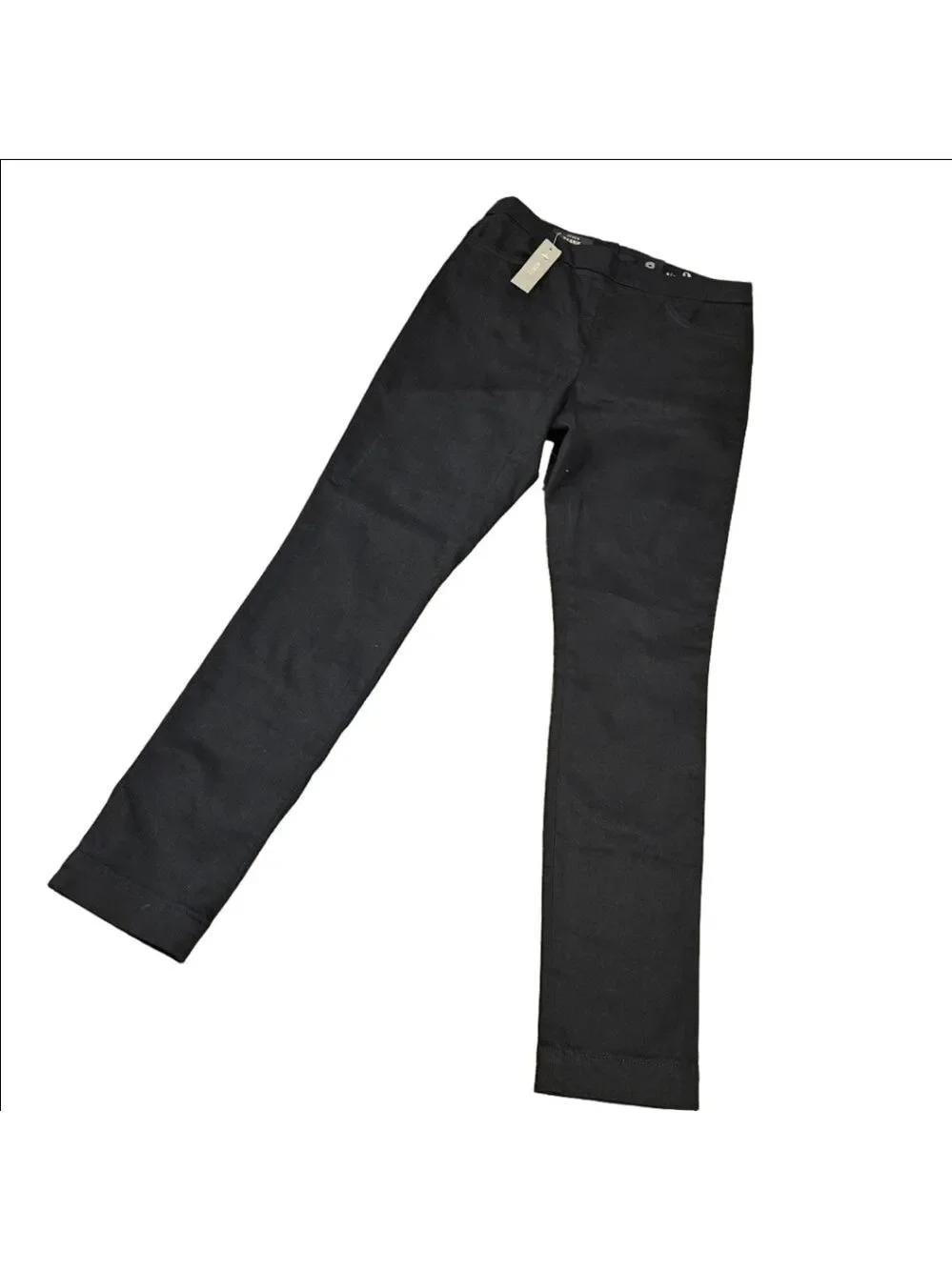 J. Crew NWT Women's Dannie Black pants with Rear Zipper, Size 2